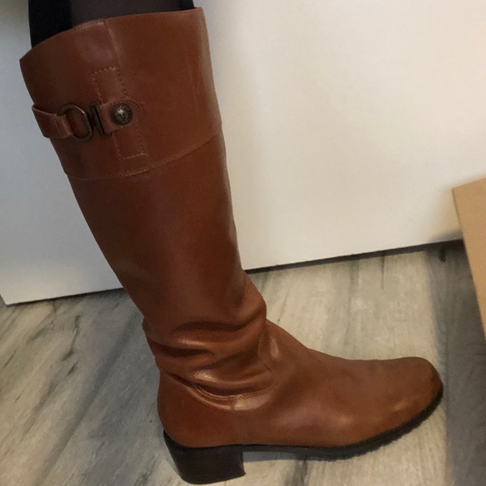 Anne Klein leather boots